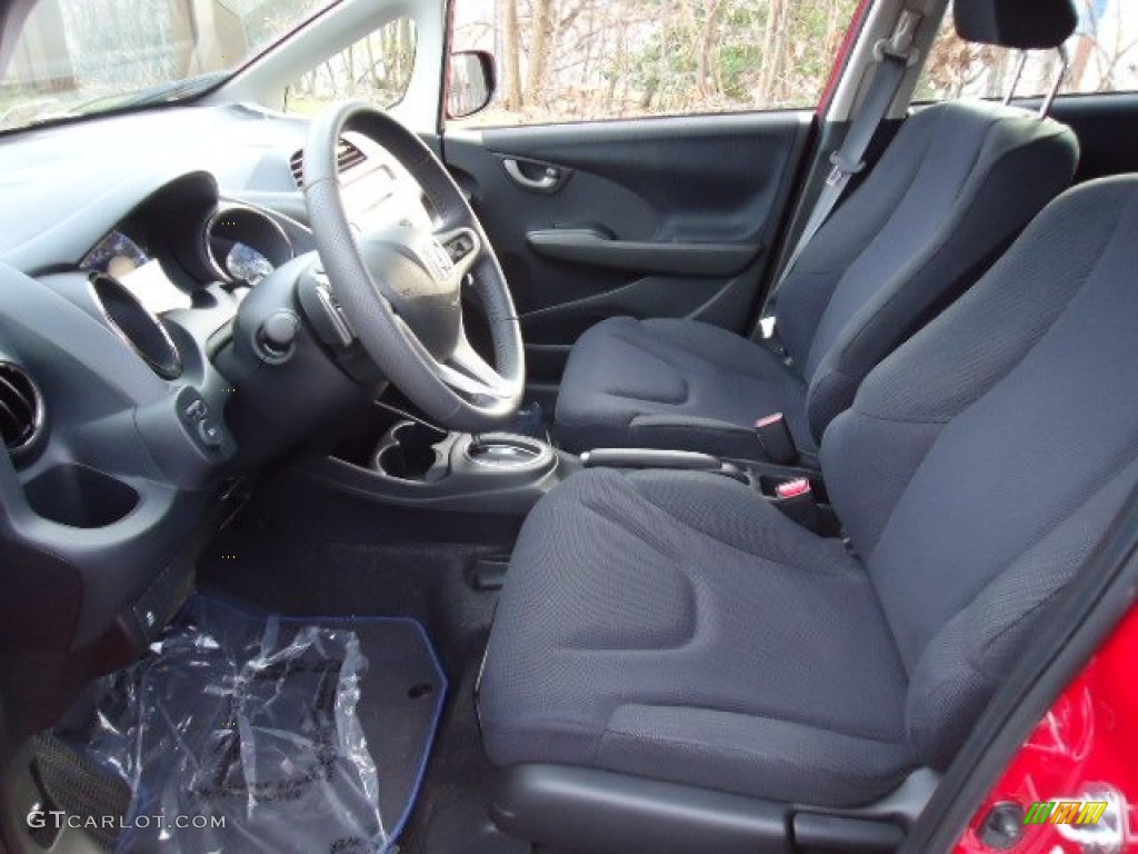 Black Interior 2012 Honda Fit Sport Photo #62935588