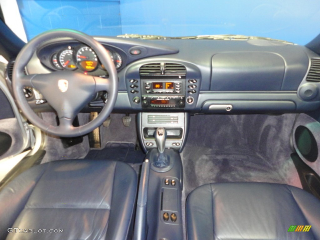 2002 Porsche 911 Carrera Coupe Metropol Blue Dashboard Photo #62937051
