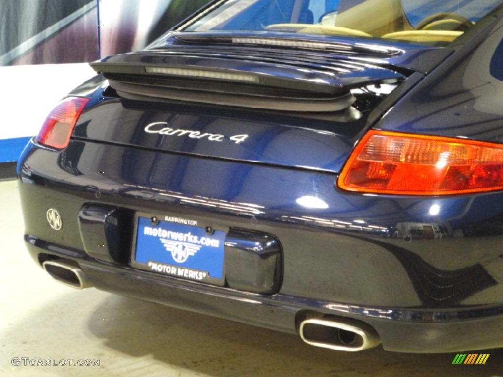 2008 911 Carrera 4 Coupe - Midnight Blue Metallic / Sand Beige photo #13