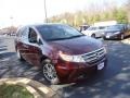 2012 Dark Cherry Pearl II Honda Odyssey EX-L  photo #1