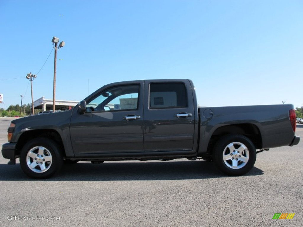 Dark Gray Metallic 2012 Chevrolet Colorado LT Crew Cab Exterior Photo #62941698
