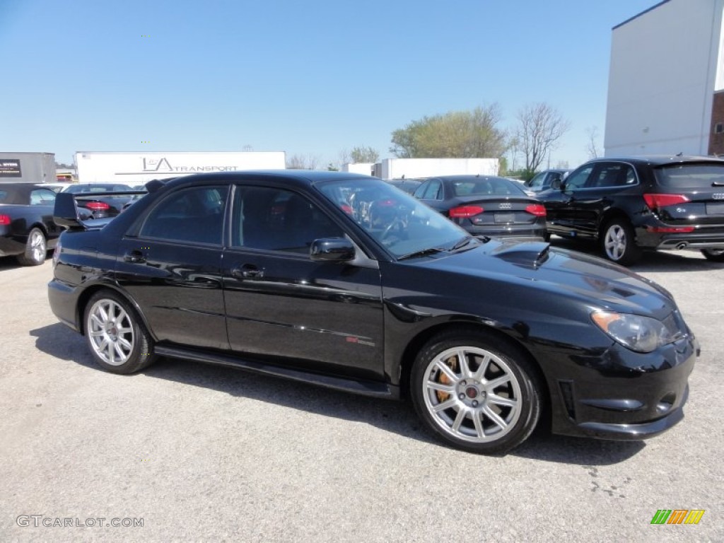 Obsidian Black Pearl 2007 Subaru Impreza WRX STi Exterior Photo #62942675