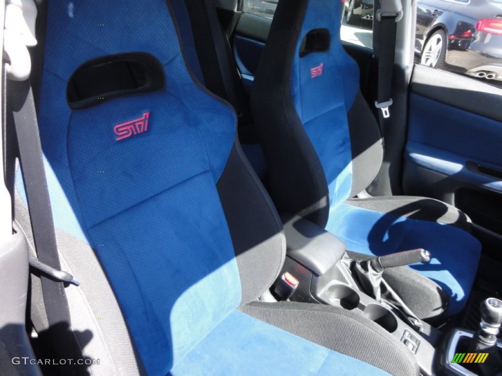 Blue Alcantara Interior 2007 Subaru Impreza WRX STi Photo #62942807