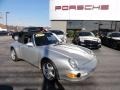 Arctic Silver Metallic 1997 Porsche 911 Carrera Cabriolet Exterior