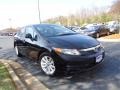 2012 Crystal Black Pearl Honda Civic EX Sedan  photo #1