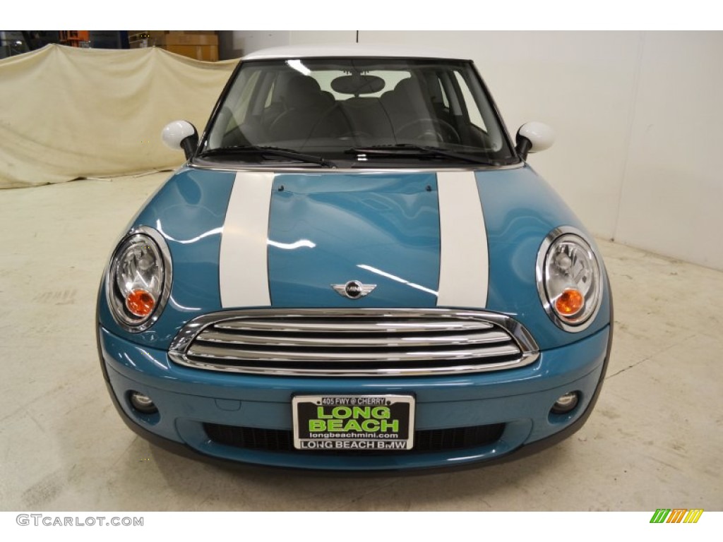 2009 Cooper Hardtop - Oxygen Blue / Black/Grey photo #4