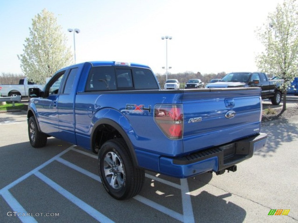 2011 F150 FX4 SuperCab 4x4 - Blue Flame Metallic / Black photo #9