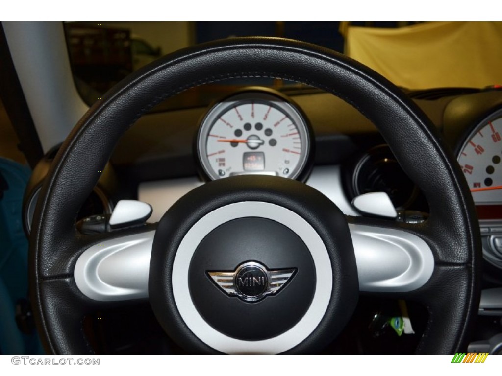 2009 Cooper Hardtop - Oxygen Blue / Black/Grey photo #18