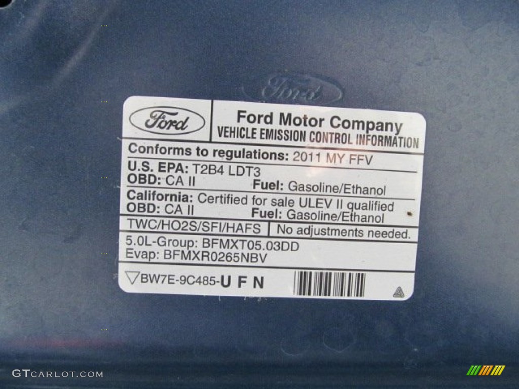 2011 Ford F150 FX4 SuperCab 4x4 Info Tag Photos