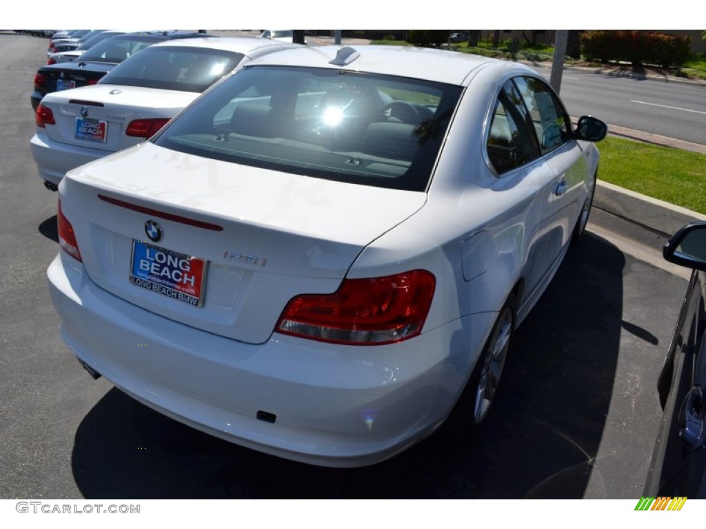 2012 1 Series 128i Coupe - Alpine White / Black photo #4