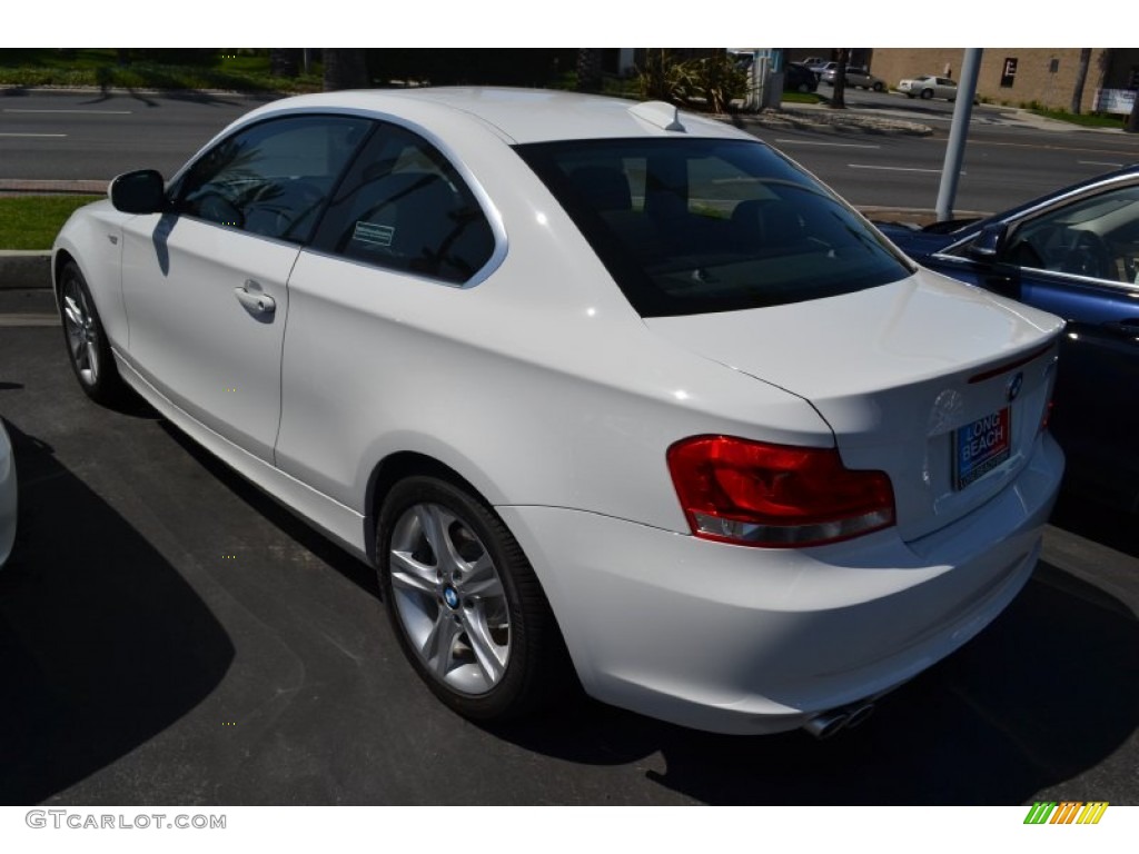 2012 1 Series 128i Coupe - Alpine White / Black photo #5