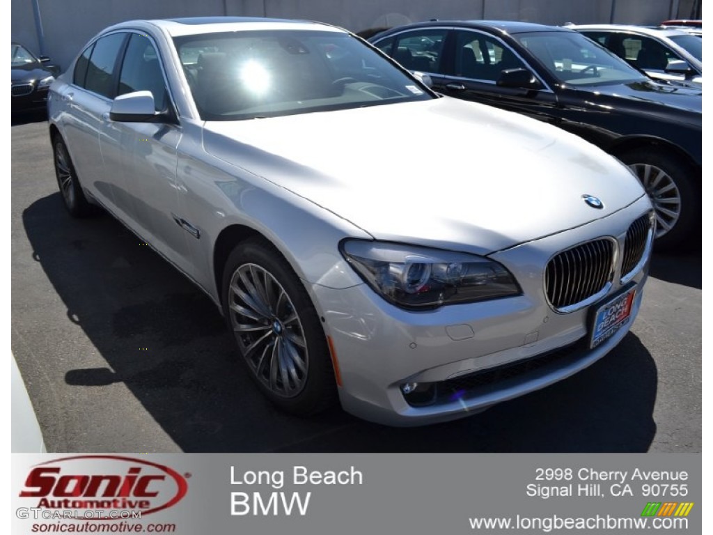 2012 7 Series 740i Sedan - Titanium Silver Metallic / Black photo #1