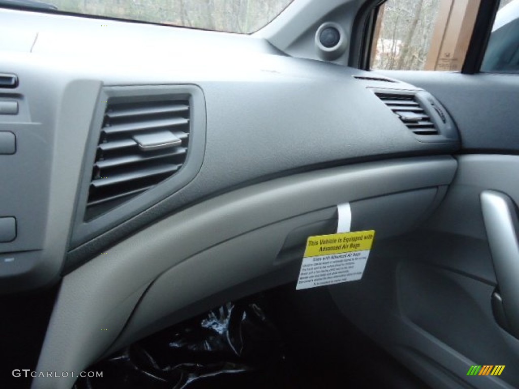 2012 Civic LX Coupe - Rallye Red / Gray photo #32