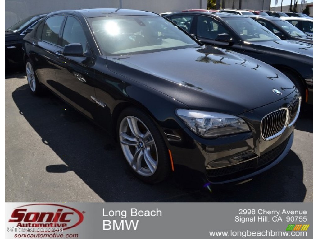 2012 7 Series 740Li Sedan - Black Sapphire Metallic / Black photo #1