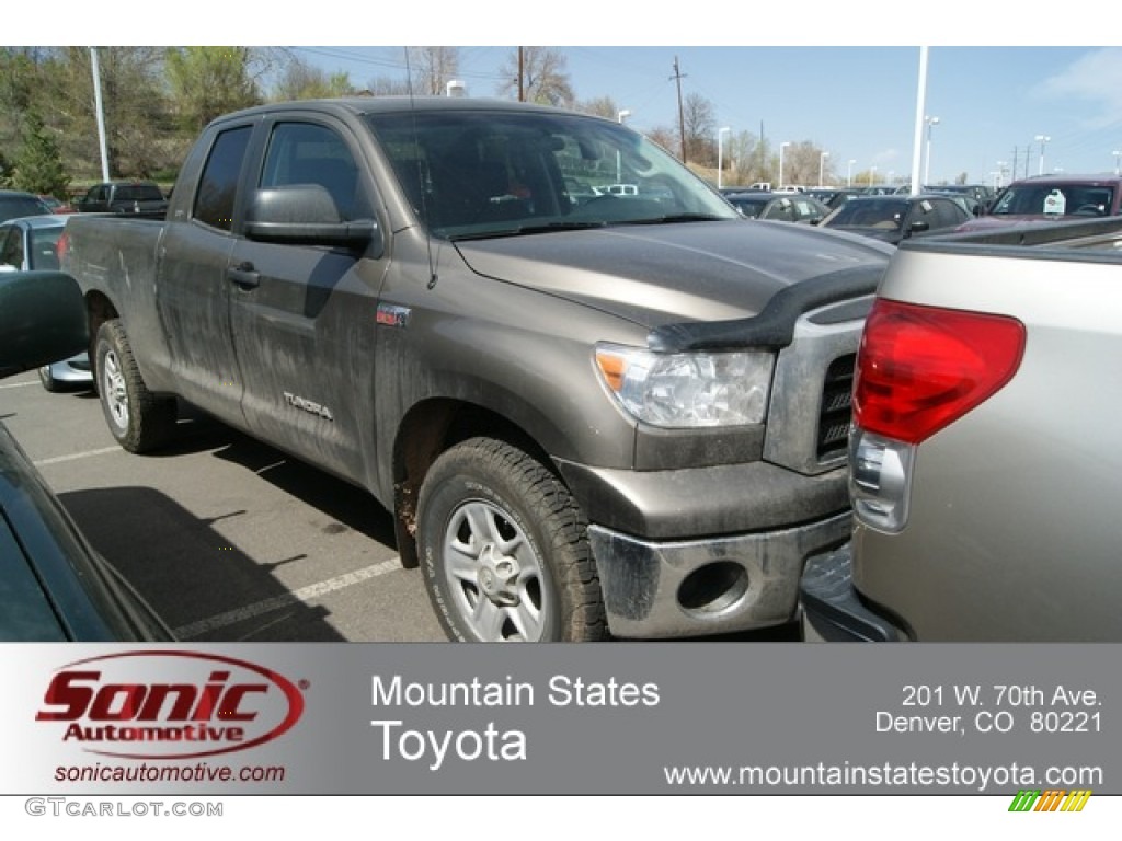 2008 Tundra SR5 Double Cab 4x4 - Pyrite Mica / Black photo #1