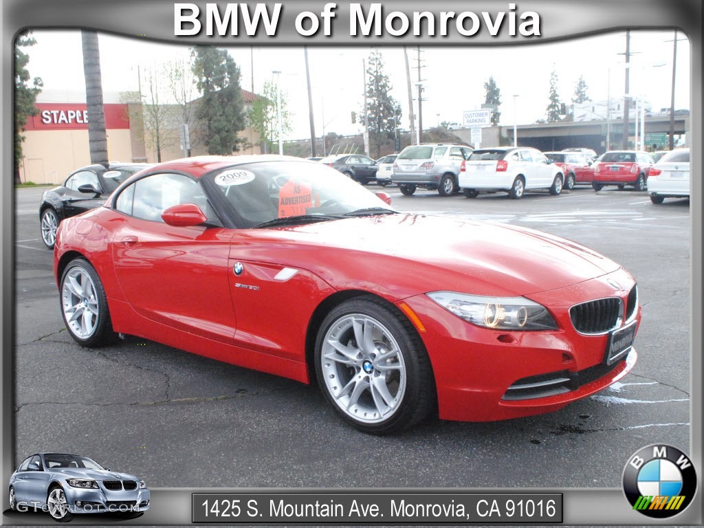 2009 Z4 sDrive30i Roadster - Crimson Red / Black photo #1