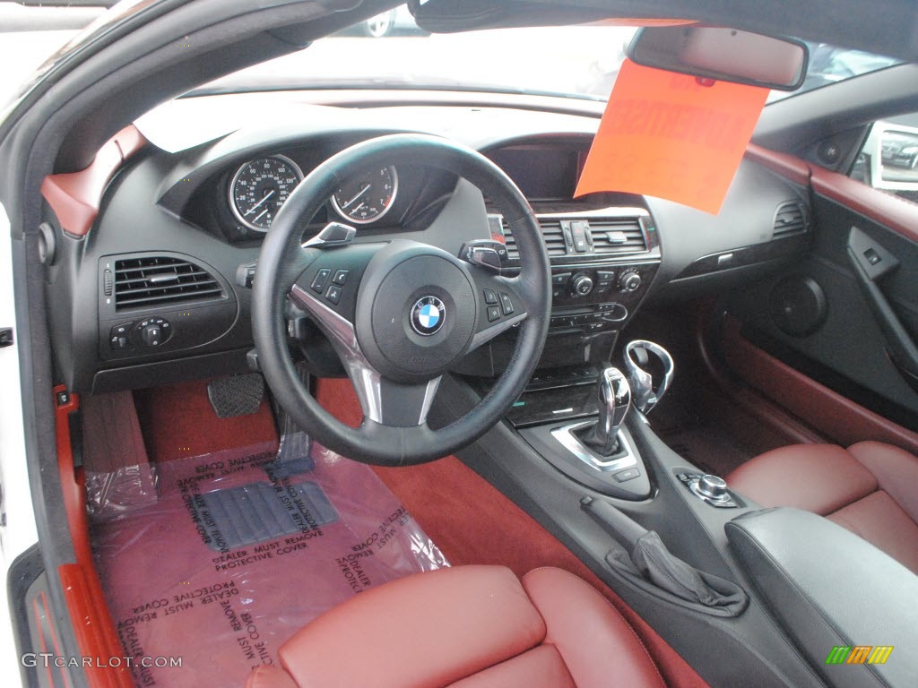 Chateau Pearl Leather Interior 2009 BMW 6 Series 650i Convertible Photo #62951801