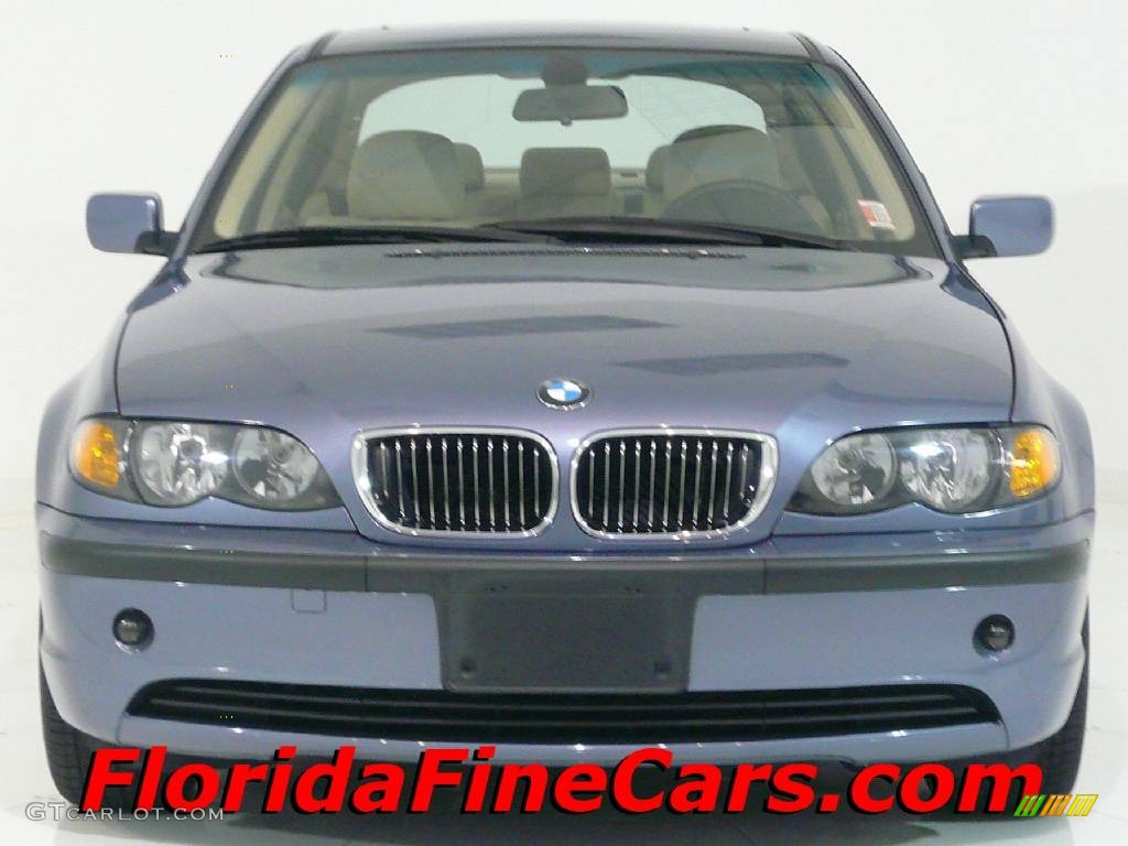 2004 3 Series 325i Sedan - Steel Blue Metallic / Sand photo #7