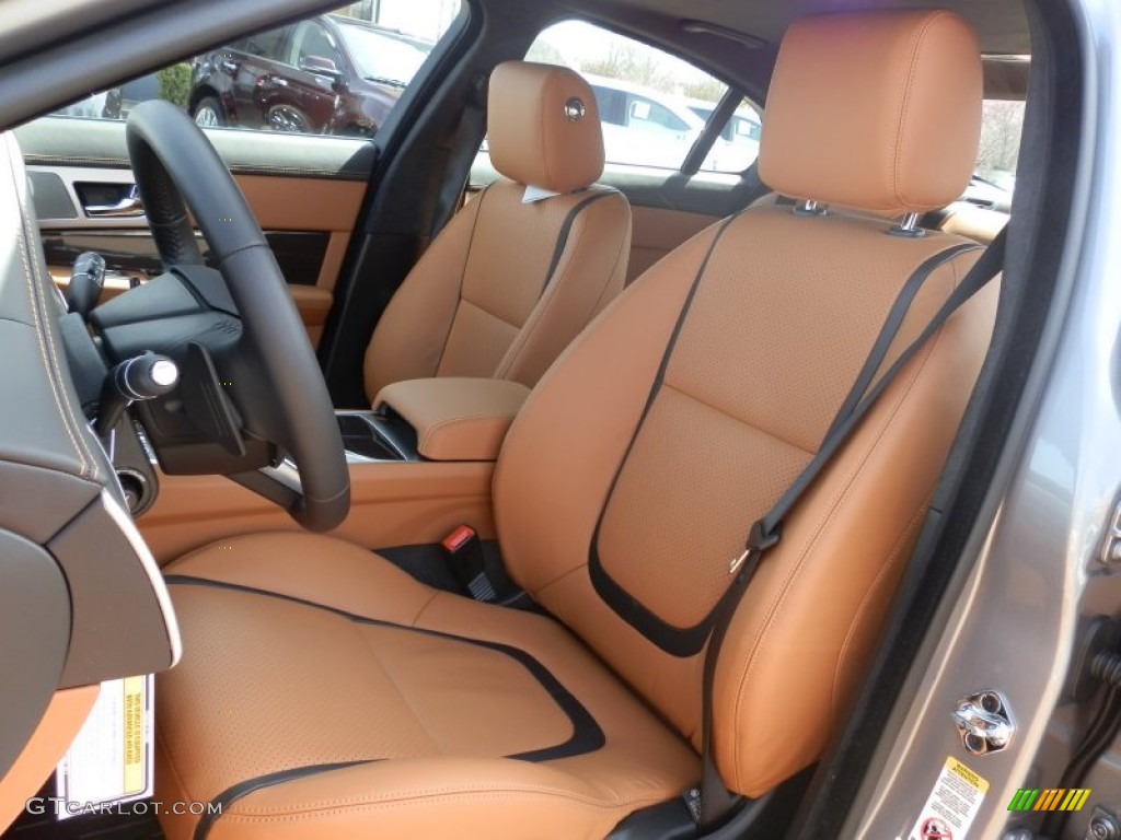 London Tan/Warm Charcoal Interior 2012 Jaguar XF Supercharged Photo #62953133