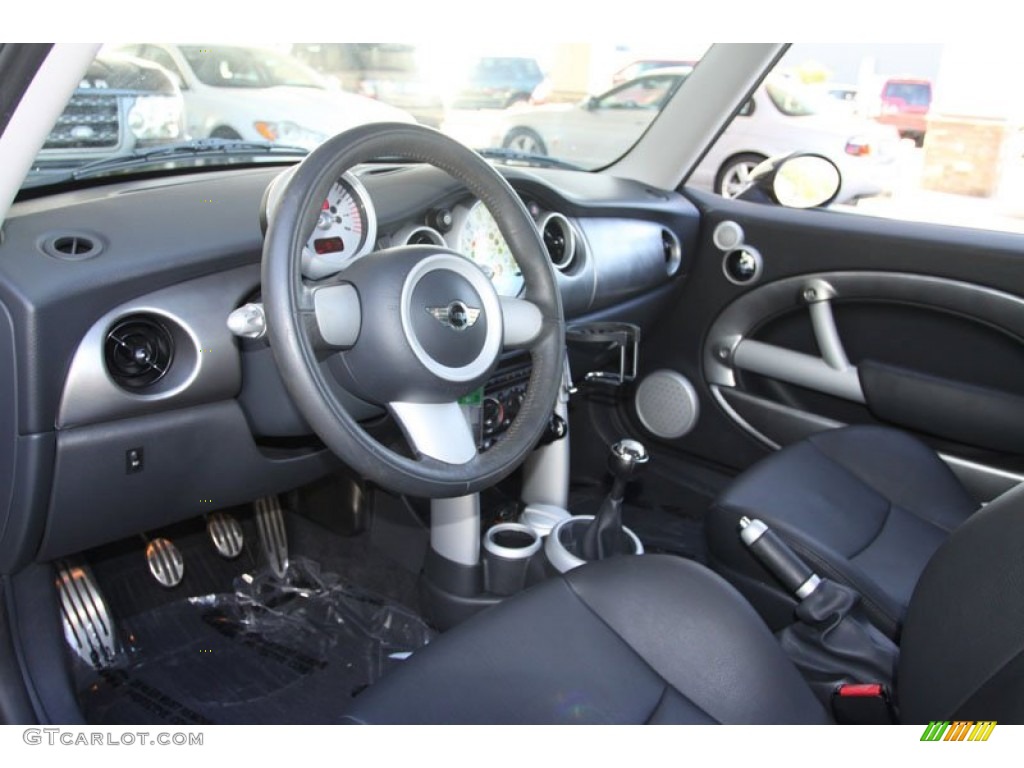 Panther Black Interior 2006 Mini Cooper S Hardtop Photo #62953319