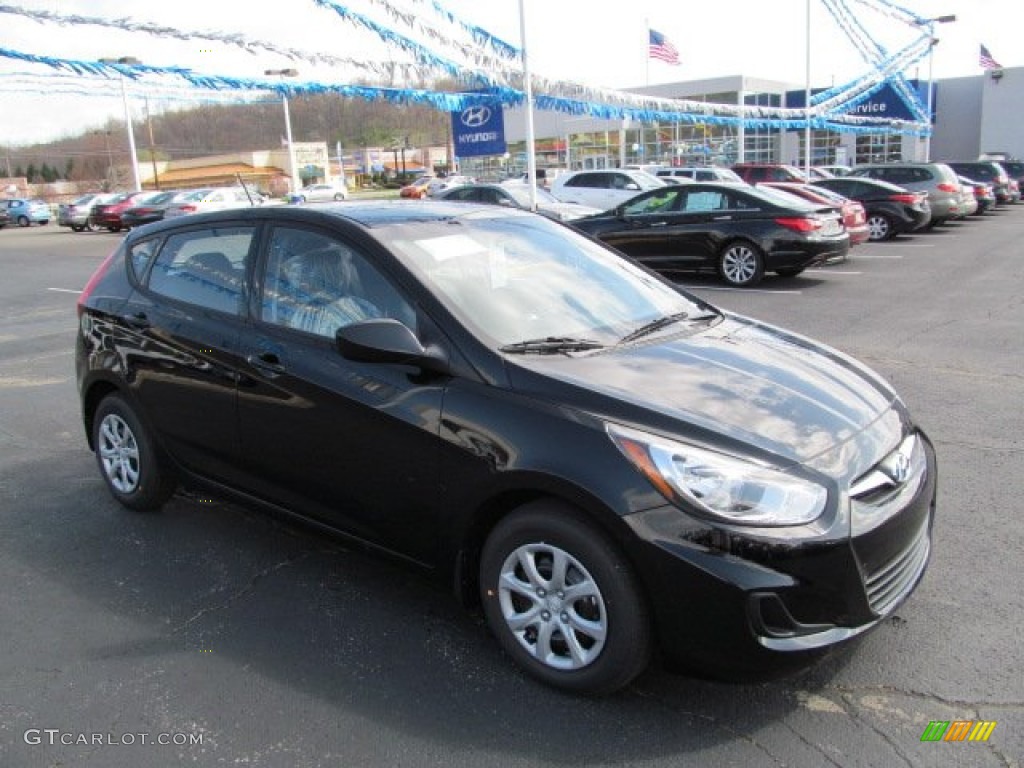 2012 Accent GS 5 Door - Ultra Black / Black photo #1