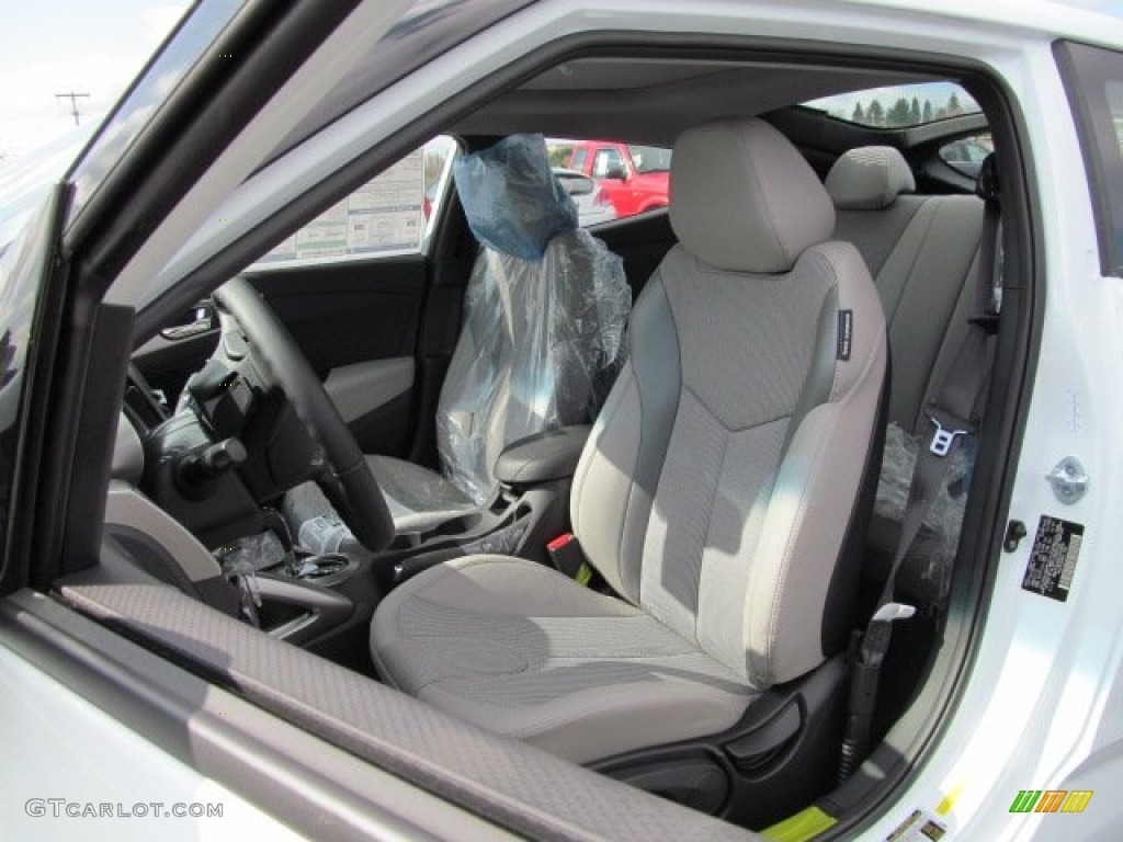 Gray Interior 2012 Hyundai Veloster Standard Veloster Model Photo #62954229