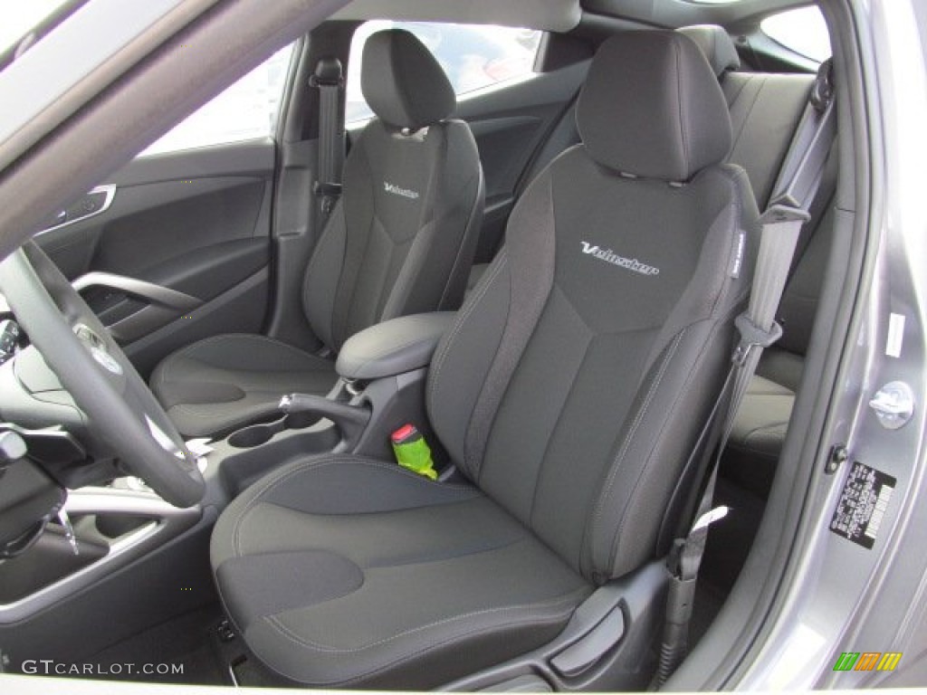 Black Interior 2012 Hyundai Veloster Standard Veloster Model Photo #62954314