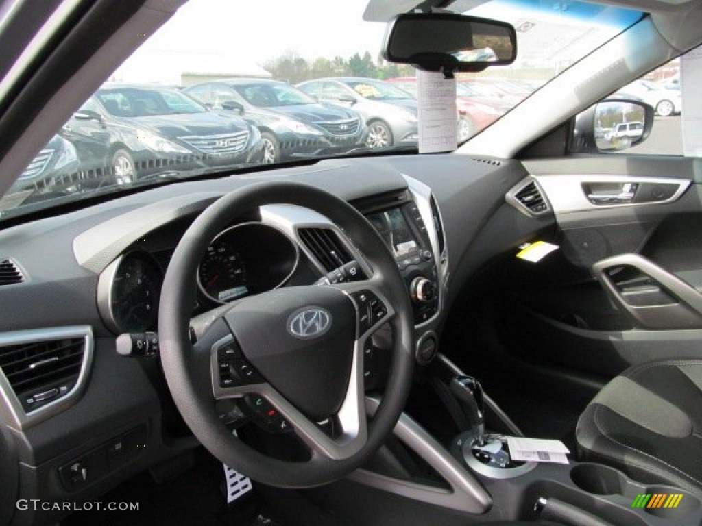 Black Interior 2012 Hyundai Veloster Standard Veloster Model Photo #62954332