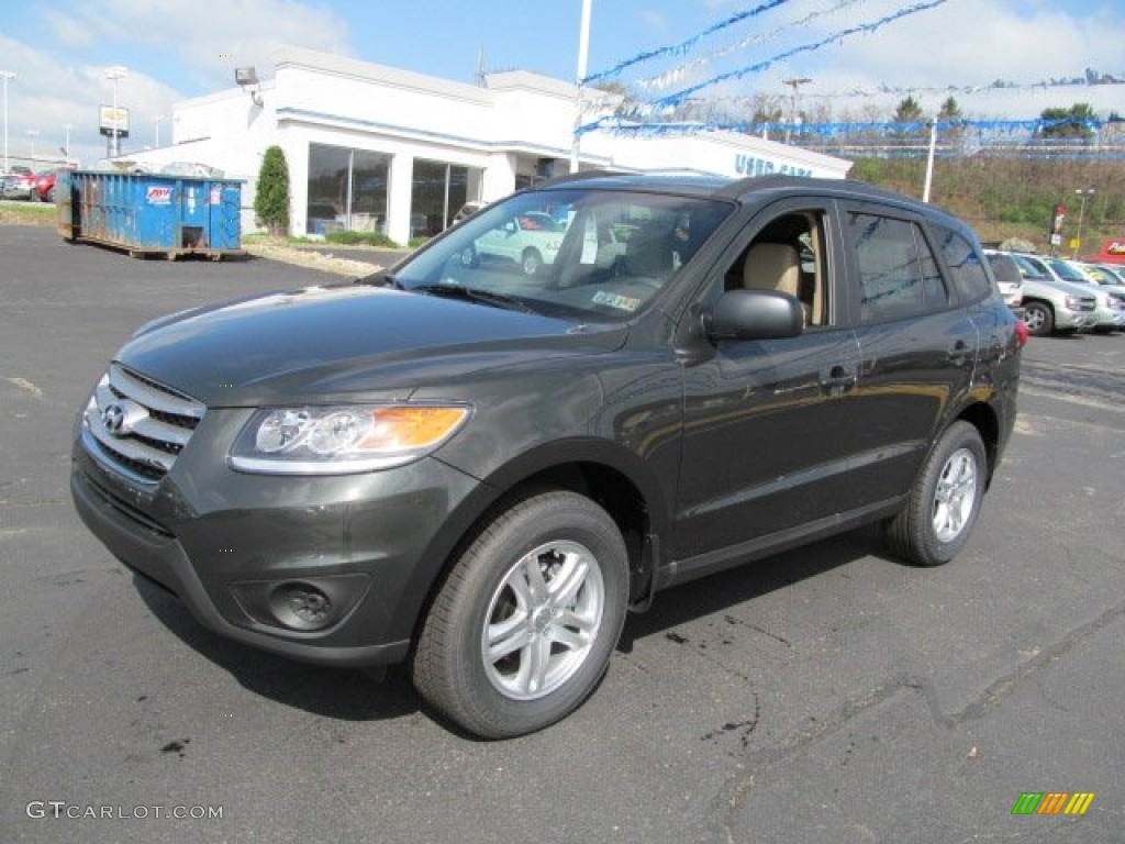 Black Forest Green 2012 Hyundai Santa Fe GLS V6 AWD Exterior Photo #62954655