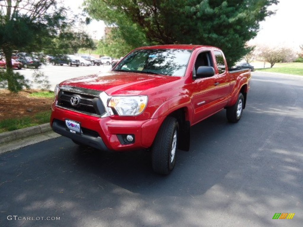 2012 Tacoma SR5 Access Cab 4x4 - Barcelona Red Metallic / Graphite photo #3