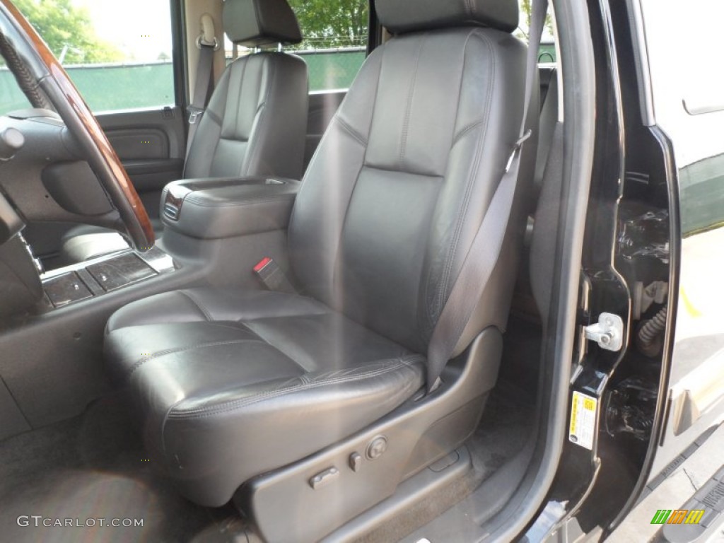 Ebony Interior 2008 GMC Sierra 1500 Denali Crew Cab AWD Photo #62957574