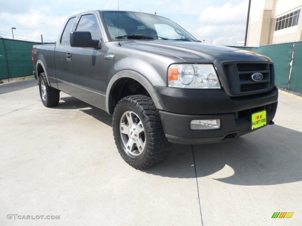2004 F150 FX4 SuperCab 4x4 - Dark Shadow Grey Metallic / Black/Medium Flint photo #1