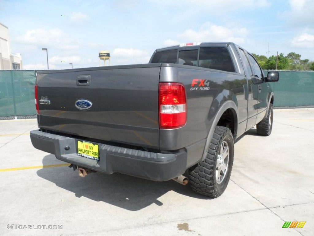 2004 F150 FX4 SuperCab 4x4 - Dark Shadow Grey Metallic / Black/Medium Flint photo #3