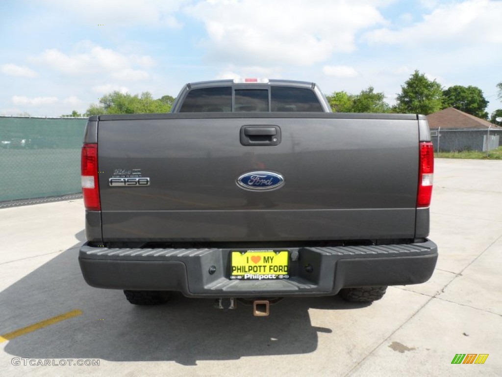 2004 F150 FX4 SuperCab 4x4 - Dark Shadow Grey Metallic / Black/Medium Flint photo #4
