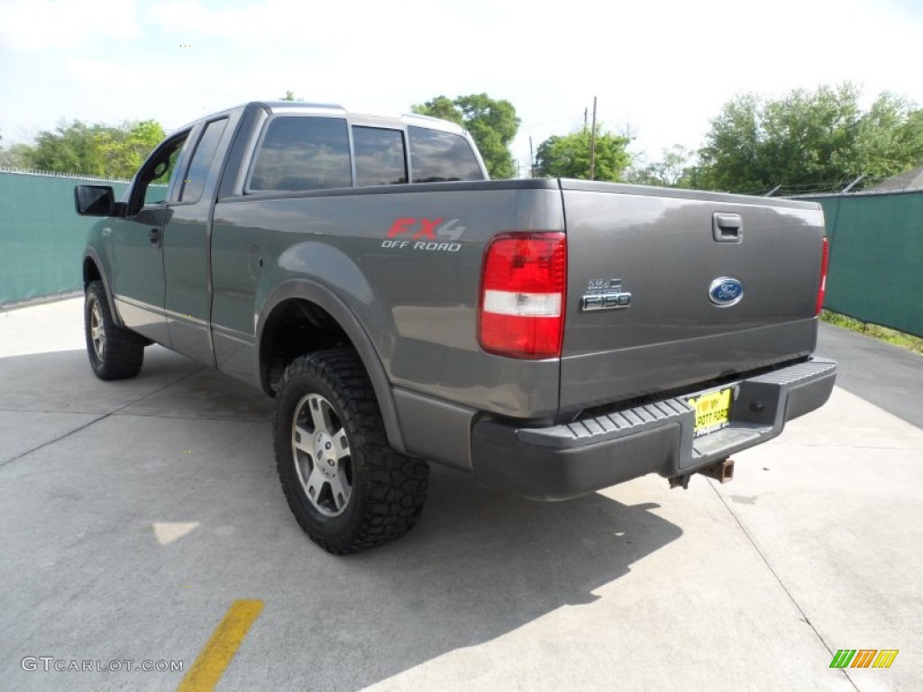 2004 F150 FX4 SuperCab 4x4 - Dark Shadow Grey Metallic / Black/Medium Flint photo #5