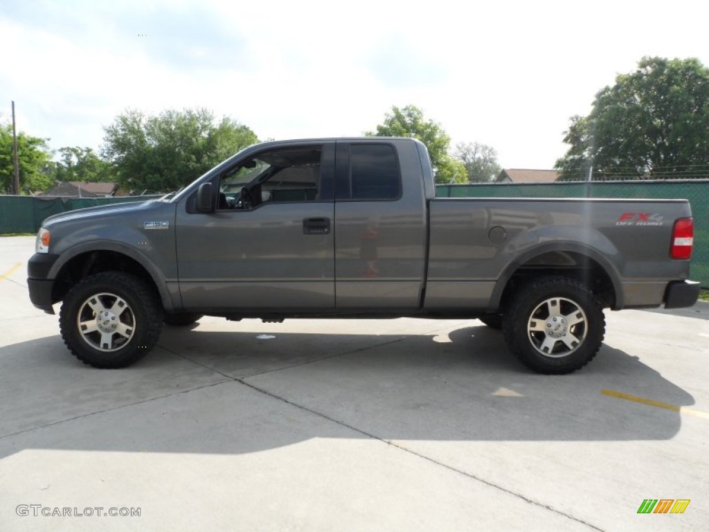 2004 F150 FX4 SuperCab 4x4 - Dark Shadow Grey Metallic / Black/Medium Flint photo #6