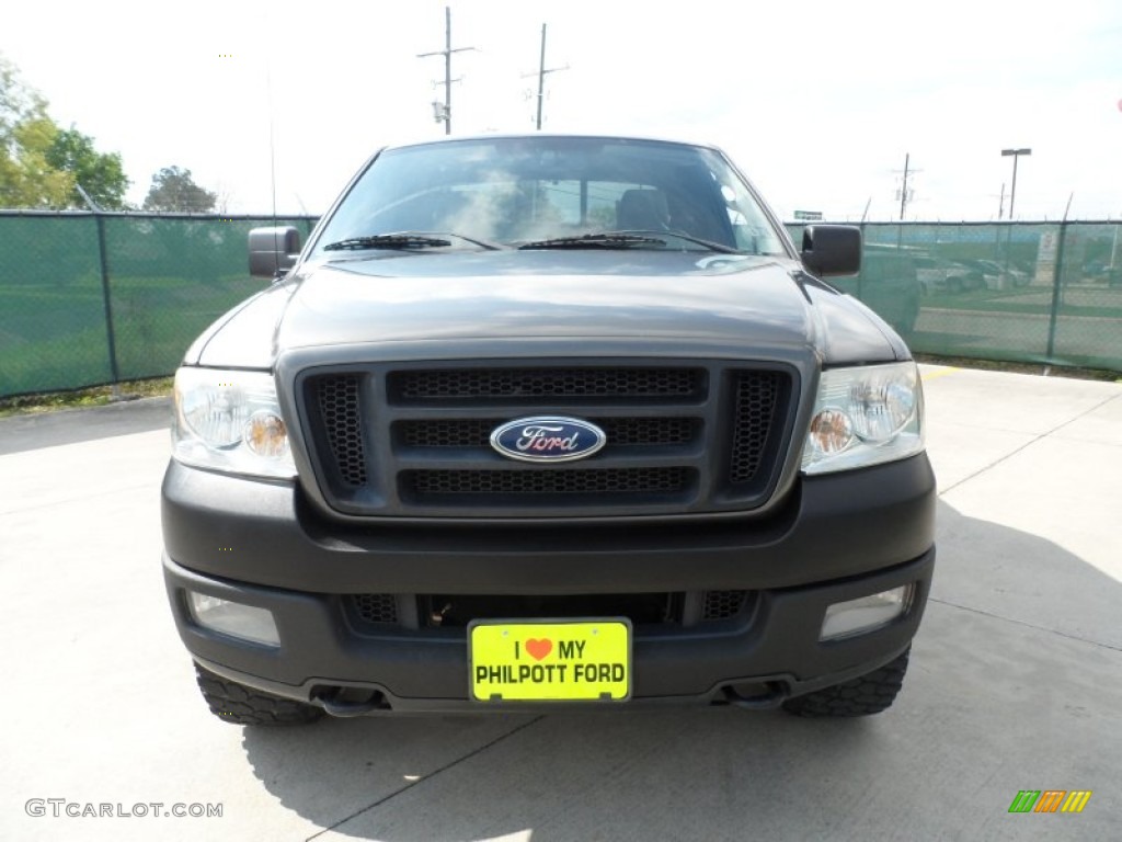 2004 F150 FX4 SuperCab 4x4 - Dark Shadow Grey Metallic / Black/Medium Flint photo #8
