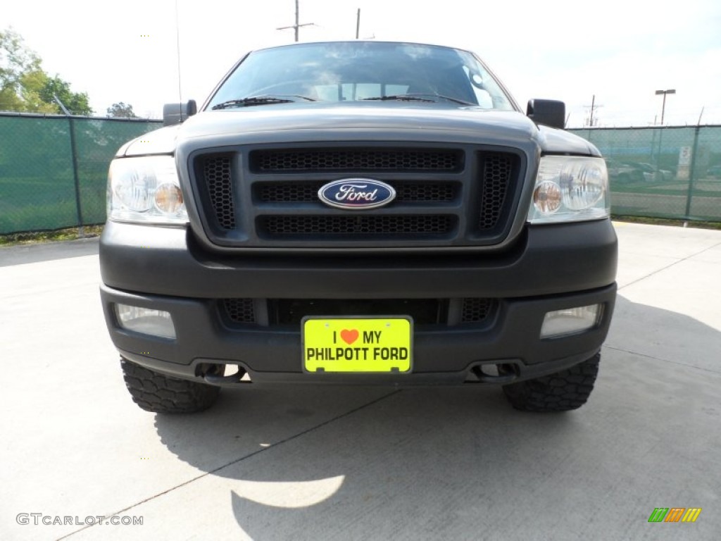 2004 F150 FX4 SuperCab 4x4 - Dark Shadow Grey Metallic / Black/Medium Flint photo #9