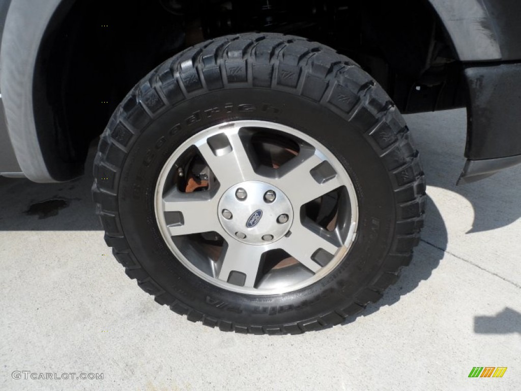 2004 F150 FX4 SuperCab 4x4 - Dark Shadow Grey Metallic / Black/Medium Flint photo #15