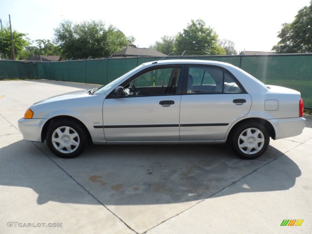 2000 Protege DX - Highlight Silver Metallic / Gray photo #6