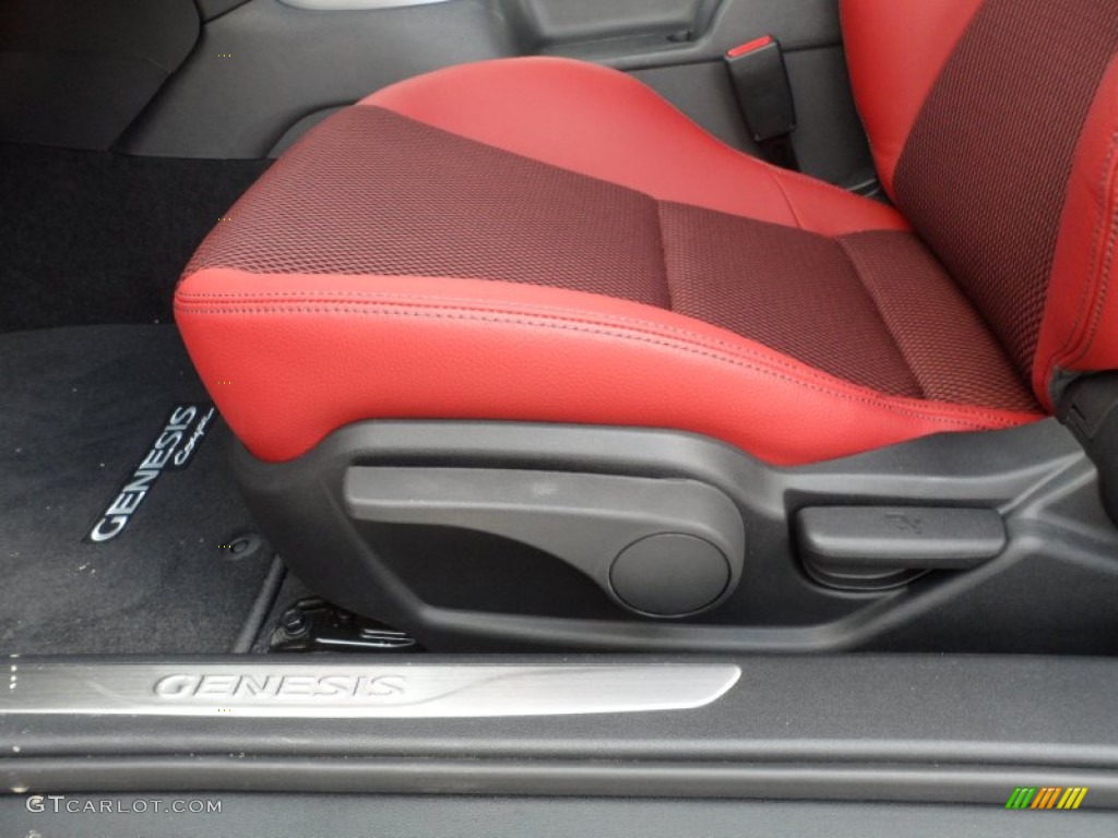 2013 Genesis Coupe 3.8 R-Spec - Tsukuba Red / Red Leather/Red Cloth photo #23