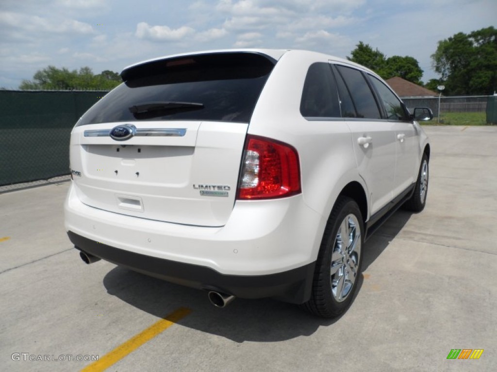 2013 Edge Limited EcoBoost - White Platinum Tri-Coat / Charcoal Black photo #3