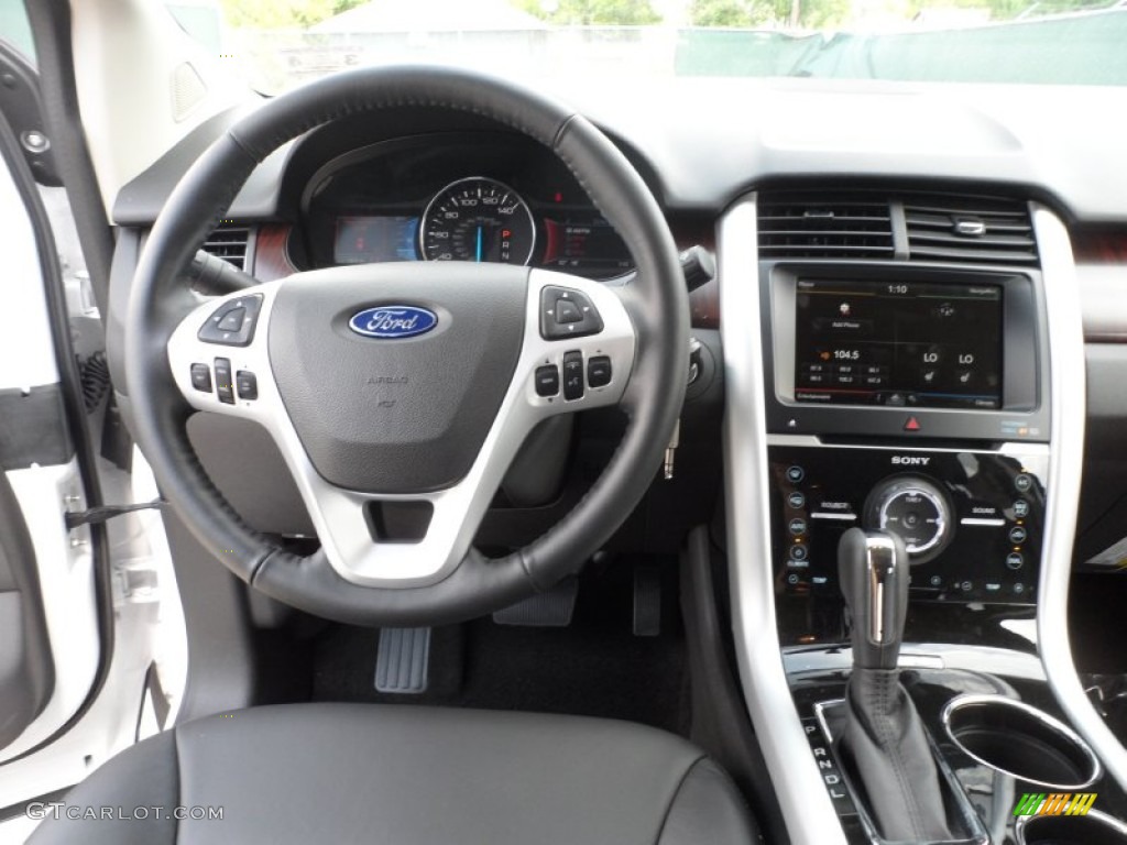 2013 Ford Edge Limited EcoBoost Charcoal Black Dashboard Photo #62961034