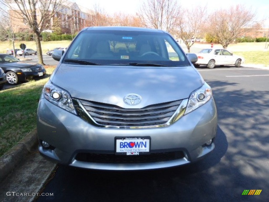 2012 Sienna XLE AWD - Silver Sky Metallic / Light Gray photo #2