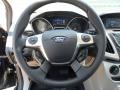 Stone 2012 Ford Focus SE Sedan Steering Wheel