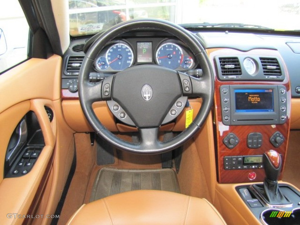 2007 Maserati Quattroporte Standard Quattroporte Model Cuoio Steering Wheel Photo #62963614