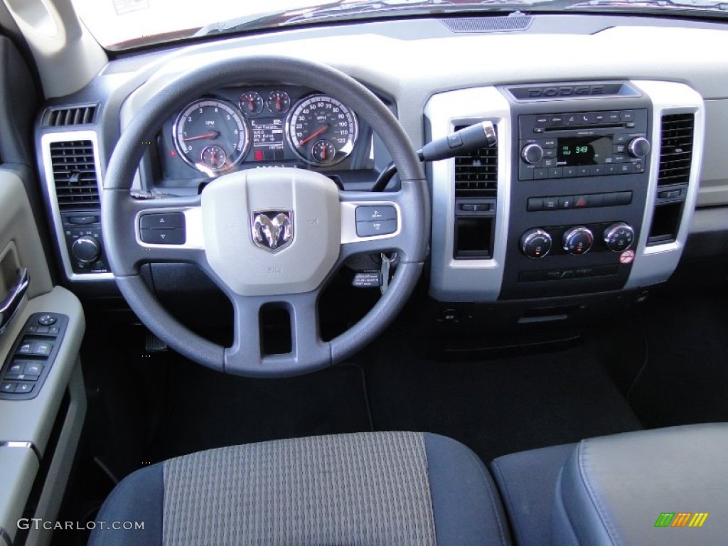 2011 Ram 1500 SLT Quad Cab - Flame Red / Light Pebble Beige/Bark Brown photo #19