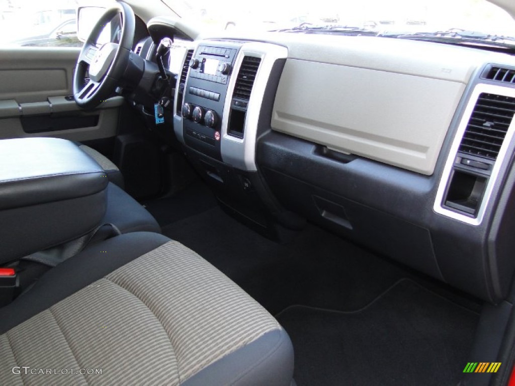 2011 Ram 1500 SLT Quad Cab - Flame Red / Light Pebble Beige/Bark Brown photo #23