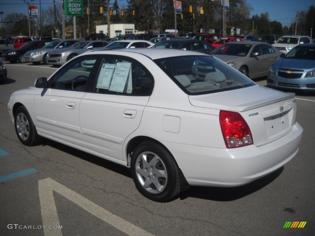 2006 Elantra GLS Sedan - Nordic White / Gray photo #4