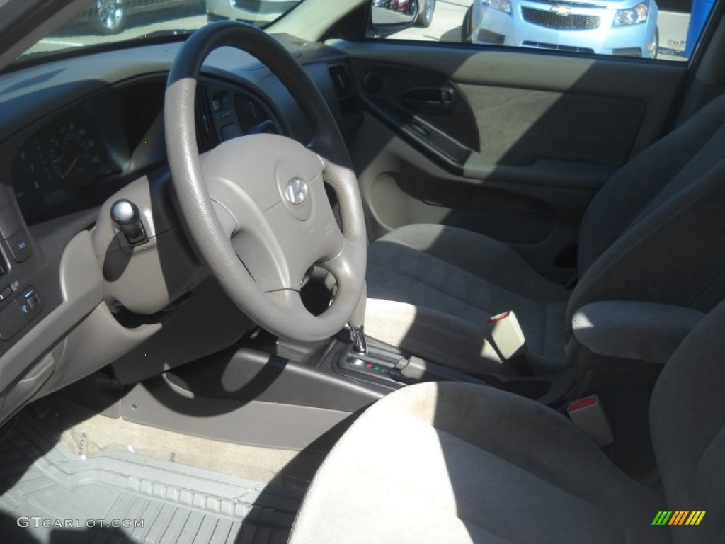 2006 Elantra GLS Sedan - Nordic White / Gray photo #8